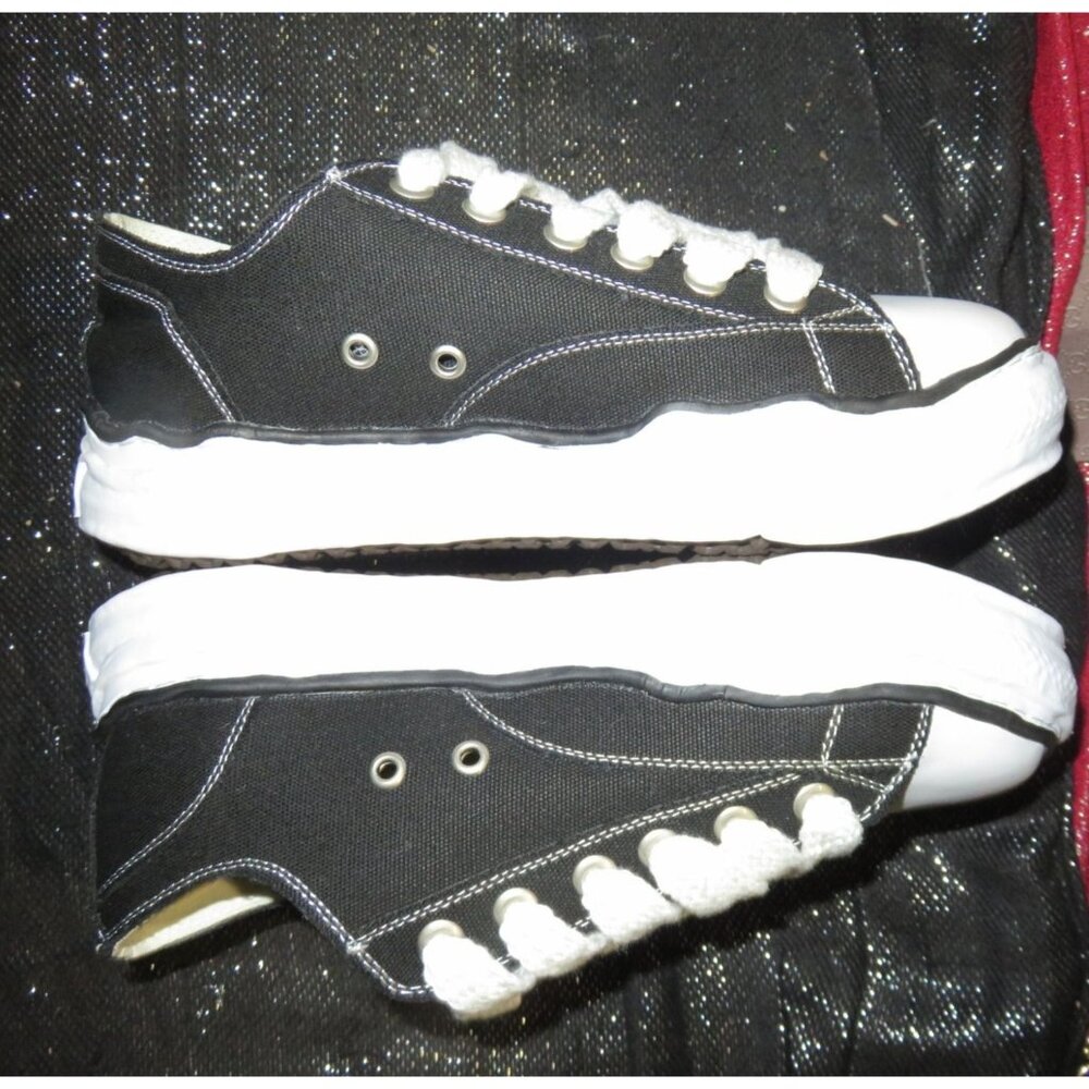 Maison Mihara Yasuhiro Hank low Black and White lace up platform sneakers 42 43 - Picture 5 of 15